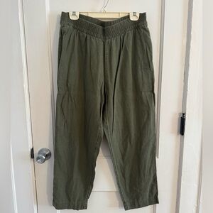 Dark Green Linen Old Navy Pants